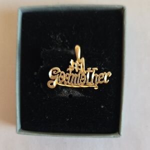 Gold 'Godmother' Necklace Pendant